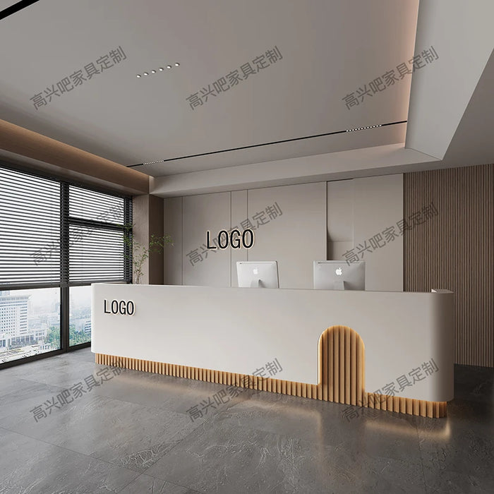 Modern Front Reception Desks Conference Lectern Store Podium Luxury Desk Lectern Information Rezeptionstisch Theater Furniture