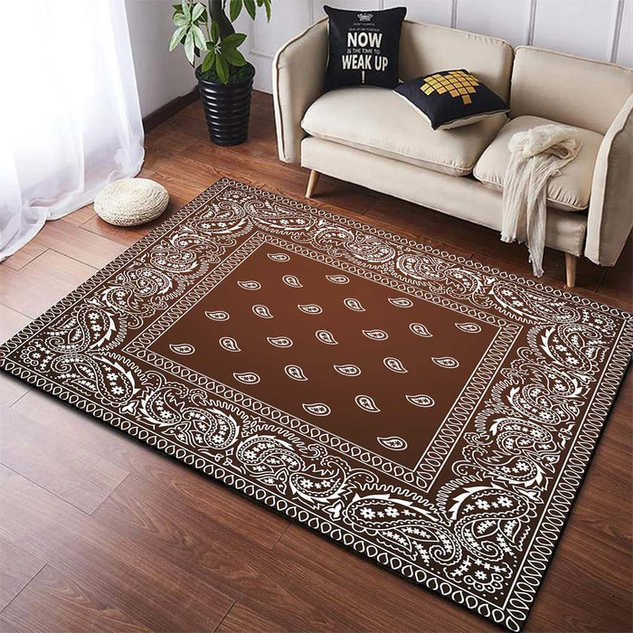 Bandana Pattern Area Rugs Carpet Runners Area Rug Carpets for Living Room Rugs for Bedroom Kitchen Mat Room Decor Door Mat