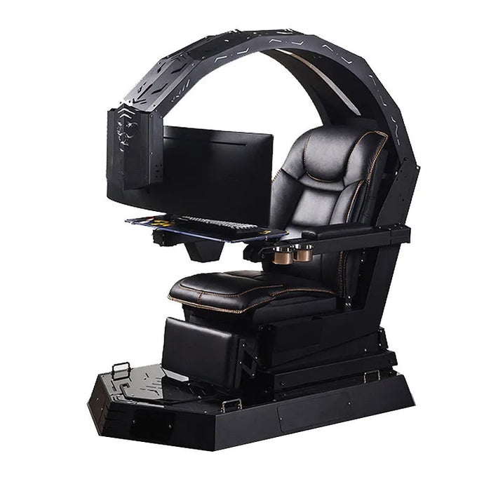 Luxury Gaming Gamer Computer Chair Massage pu Leather led Black White Pink Scorpion Racing Gaming Chair with Footres