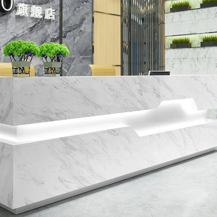 Conference Luxury Reception Desk Office Information Modern Simple Shop White Reception Desk Cashier Mostrador Hoom Furniture