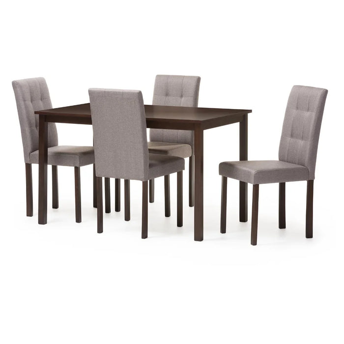 Baxton Studio Andrew 5 Piece Dining Table Set
