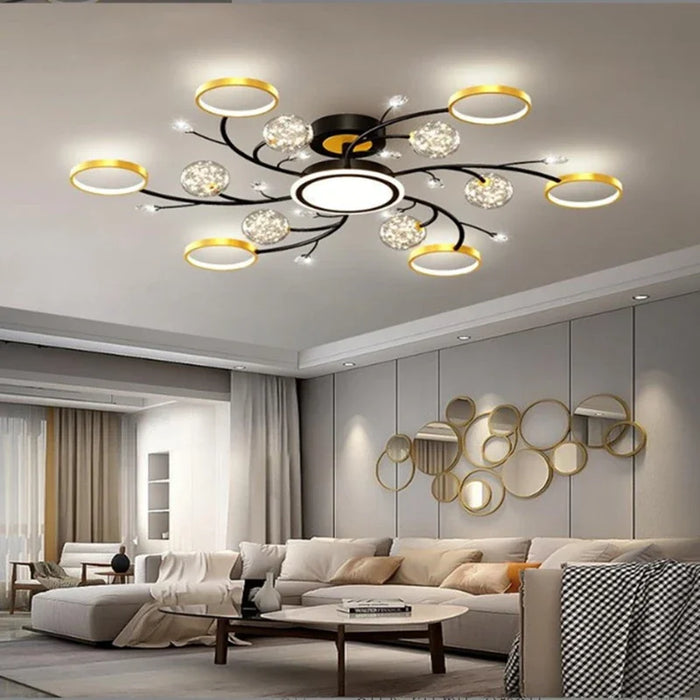 Modern Intelligent Chandelier Living Room Bedroom Dining Ceiling Lamp Interior Decorative Lighting Room Decor  Pendant Light