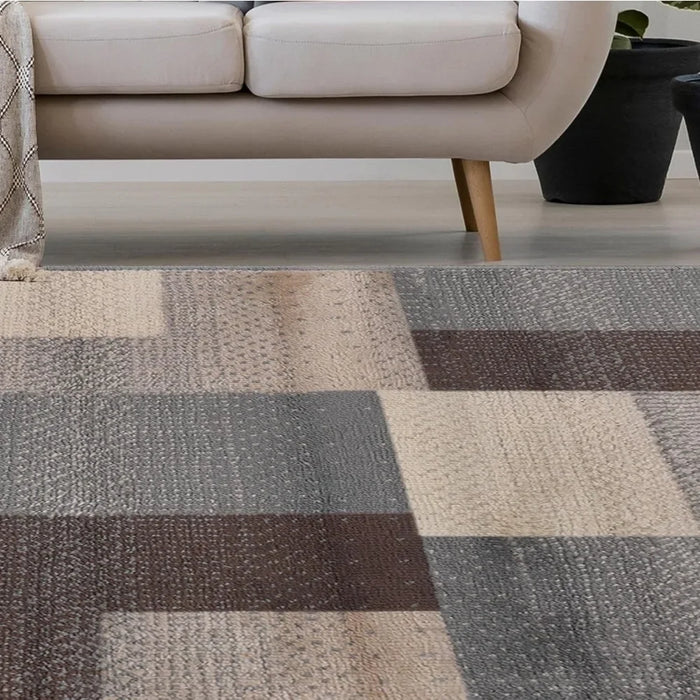Color Block Decor Indoor Area Rug Home Decor for Bedroom Floor Cover Patchwork 8' X 10' Plush Office Hallway Freight Free Carpet
