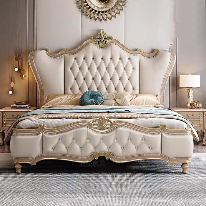 Multifonction Couple Bed European Queen Size Storage Space Princess Bed Modern Luxury Cama De Casal Luxuosa Home Furniture