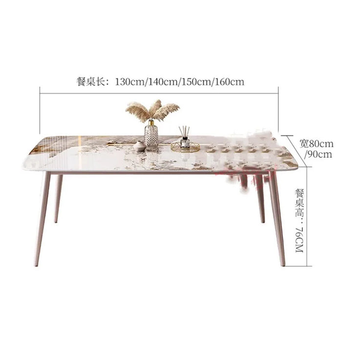 Chairs Nordic Dining Table Luxury Unfolding Rectangle Industrial Dining Table 8 People Living Mesa De Comedor Kitchen Furniture
