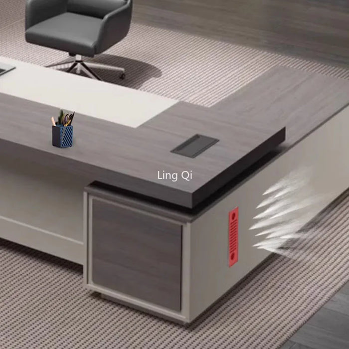 Designer Minimalist Office Desk L Shaped Reception Free Shipping European Computer Desks Wood Customized Escritorio Furniture