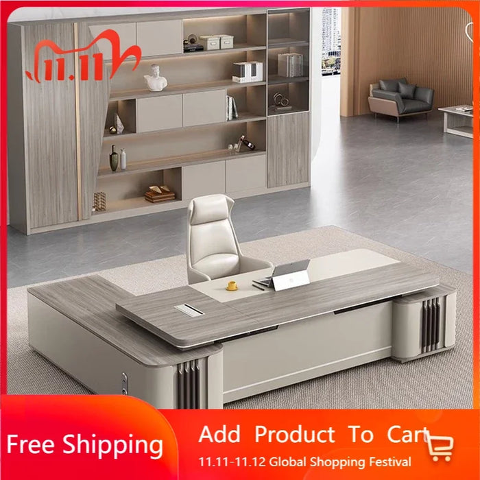 Vanity Conference Desk Organizer Executive Work Writing Office Desk Students Modern Storage Mesa De Escritorio Office Furniture