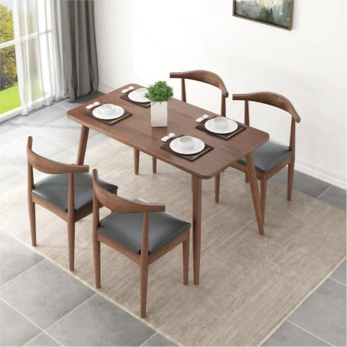 Kanbani Nordic Style Furniture Dining Table Home Economical Modern Minimalist Dining Table And Chair Set Free Shipping