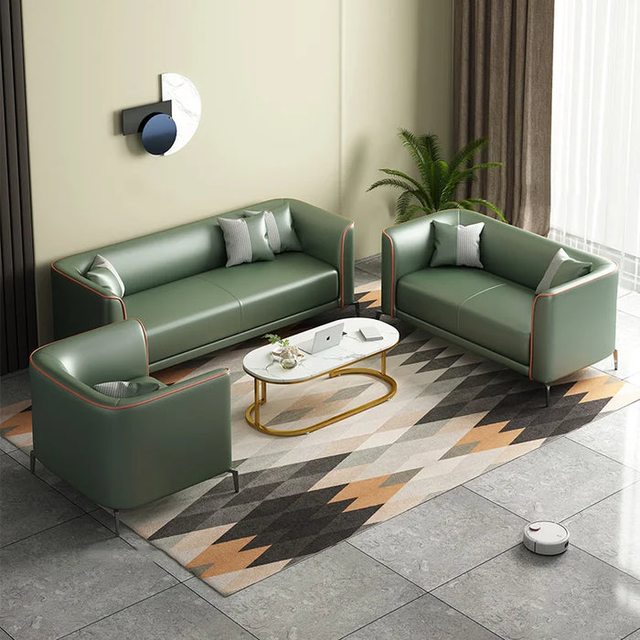 Nordic Style Stretch Sofa Leather Minimalist Adults Luxury Modern Couch Ergonomic Unusual Canape Salon Living Room Furniture