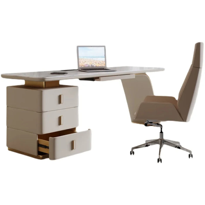 Luxury Writing Office Desk Workbench Reception Conference Desktops Executive Office Desk White Escritorios Italian Furniture
