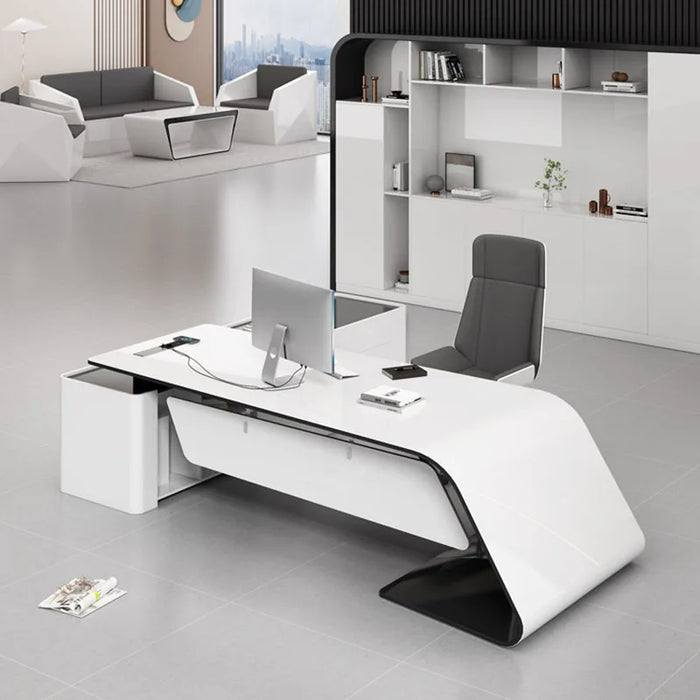 Monitor Executive Office Desks Meeting Console Reception Standing Writing Executive Modern Shelf Bureau Meuble Office Furniture