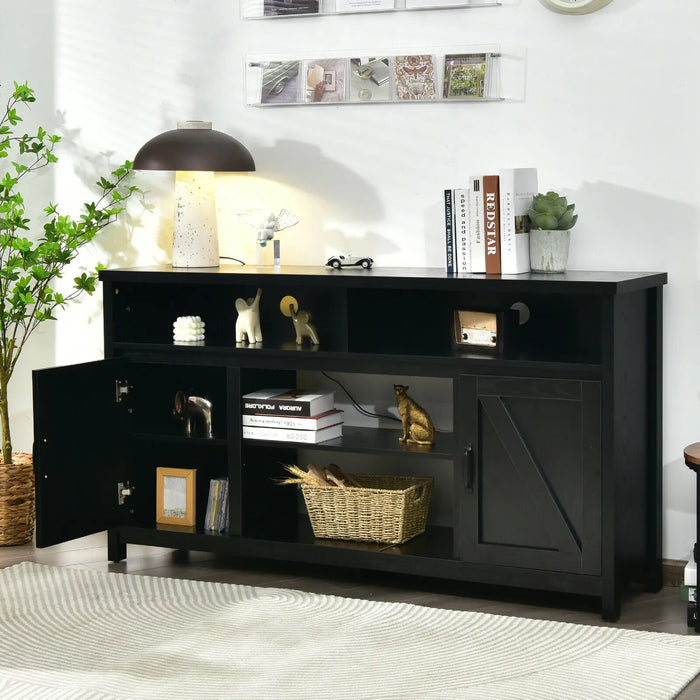 59" TV Stand Media Center Console Cabinet w/ Barn Door for TV's 65"