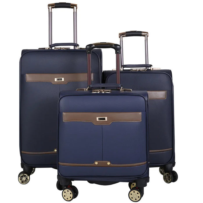 16"20"24 Inch Travel Soft Fabrice Suitcase On Wheels Carry On Trolley Rolling Luggage Bag Boarding Case Valise Free Shipping